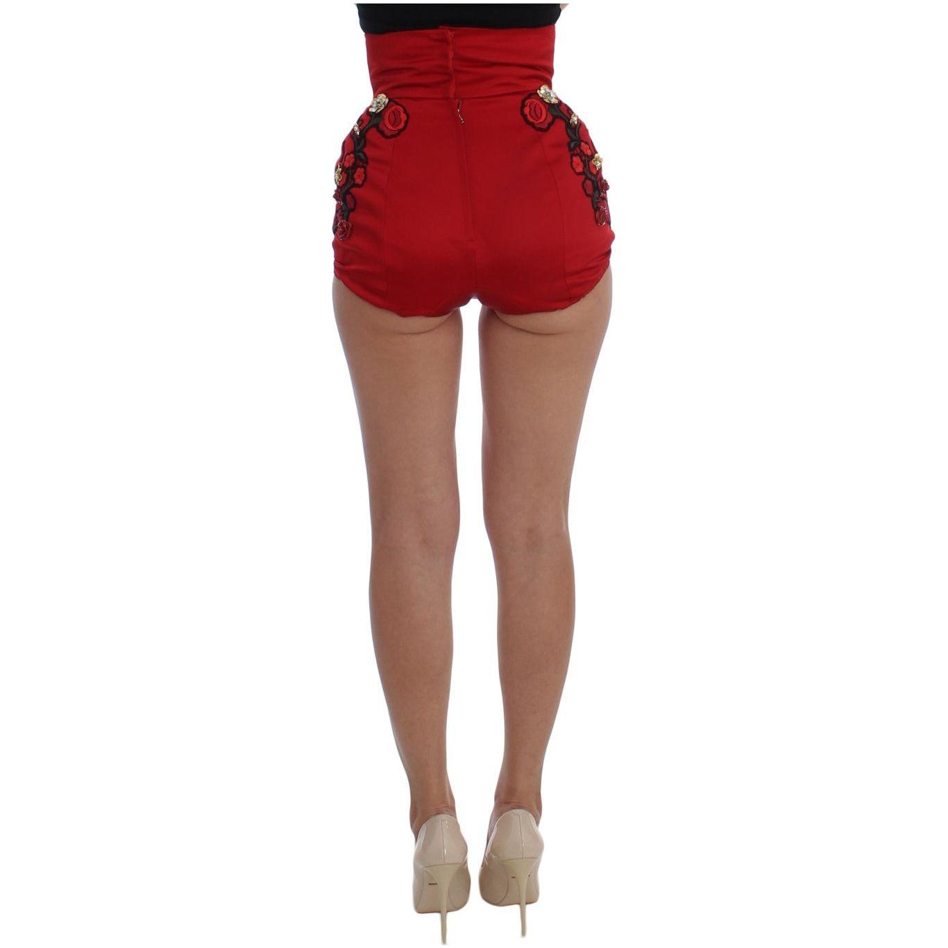 Dolce & Gabbana Enchanted Sicily Embroidered Silk Shorts Dolce & Gabbana