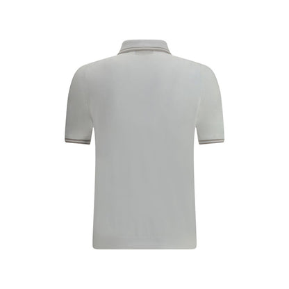 Svevo White Cotton Polo Shirt Svevo