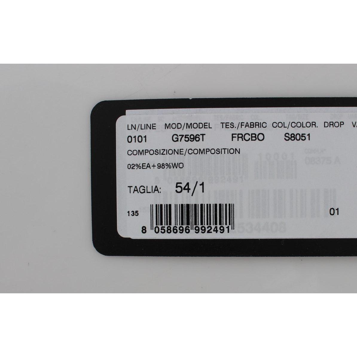 优雅灰色条纹羊毛背心