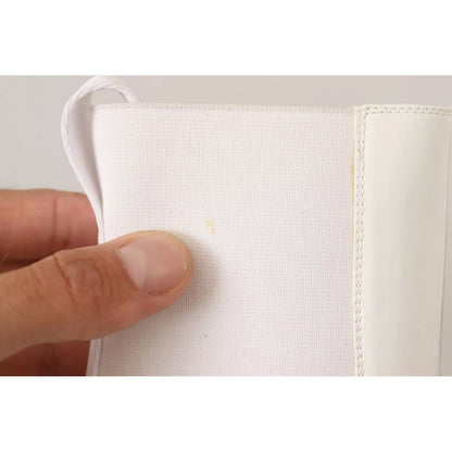 GCDS White Leather Fabric Red Logo Heel Ankle Boots Shoes GCDS