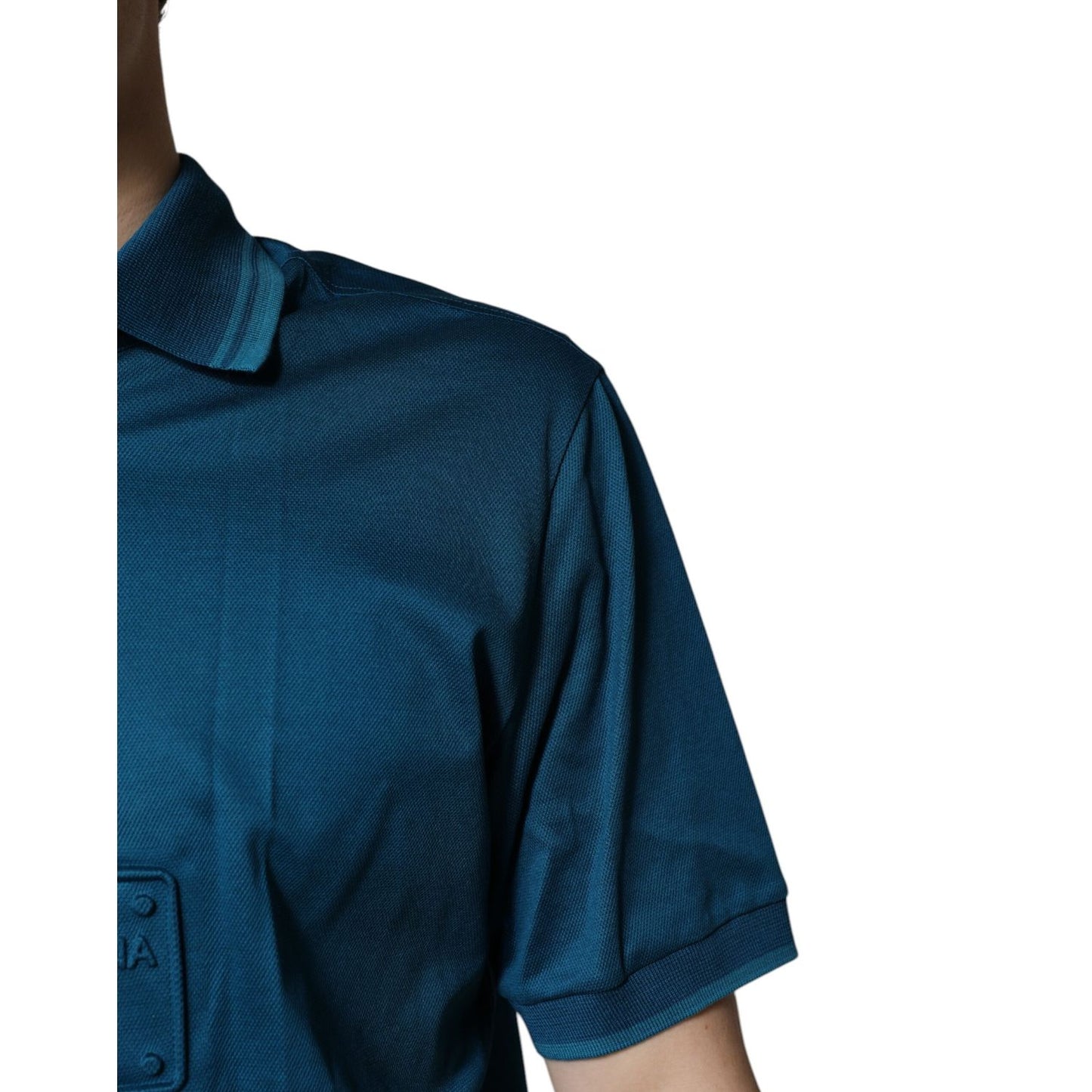 Dolce & Gabbana Blue Logo Cotton Men Polo Shirt T-shirt Dolce & Gabbana
