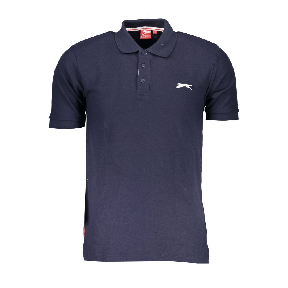 Slazenger Blue Polyester Men's Polo Shirt Slazenger