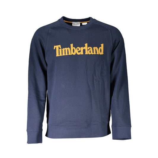 Timberland Blue Cotton Men Sweatshirt Timberland