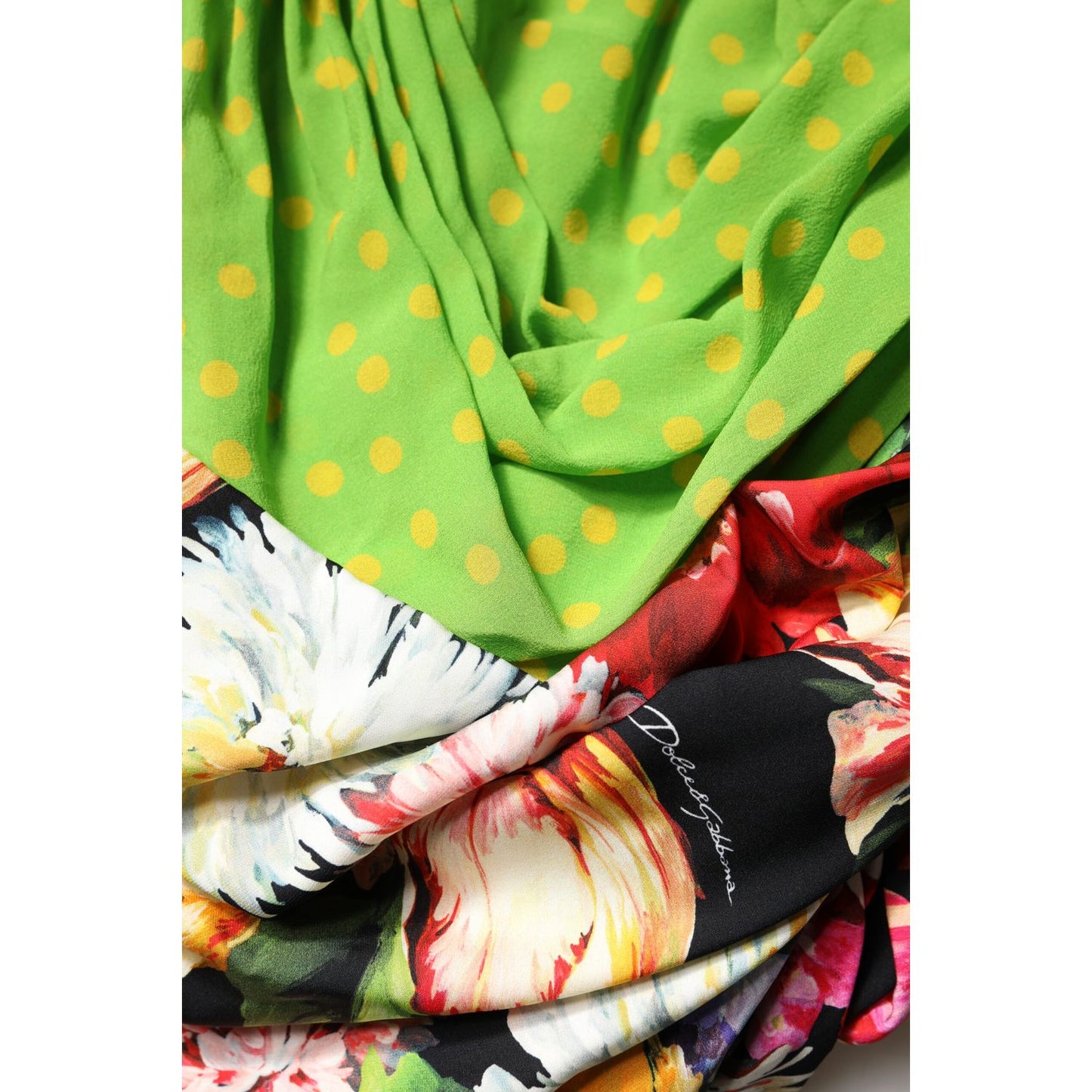 Dolce & Gabbana Multicolor Floral Patchwork Fitted Mini Dress Dolce & Gabbana