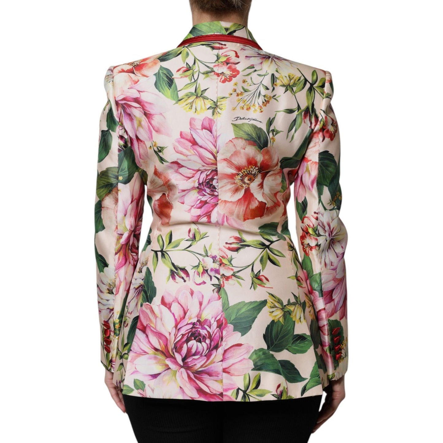 Dolce & Gabbana Multicolor Floral Double Breasted Jacket Dolce & Gabbana