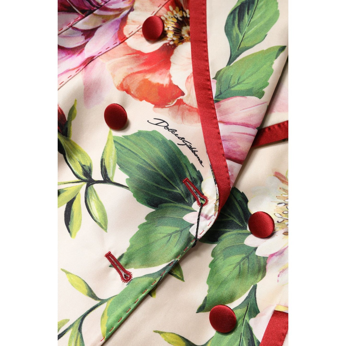 Dolce & Gabbana Multicolor Floral Double Breasted Jacket Dolce & Gabbana