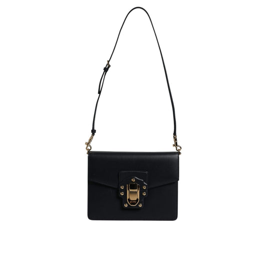 Dolce & Gabbana Black Calfskin Leather Shoulder Strap Bag Dolce & Gabbana