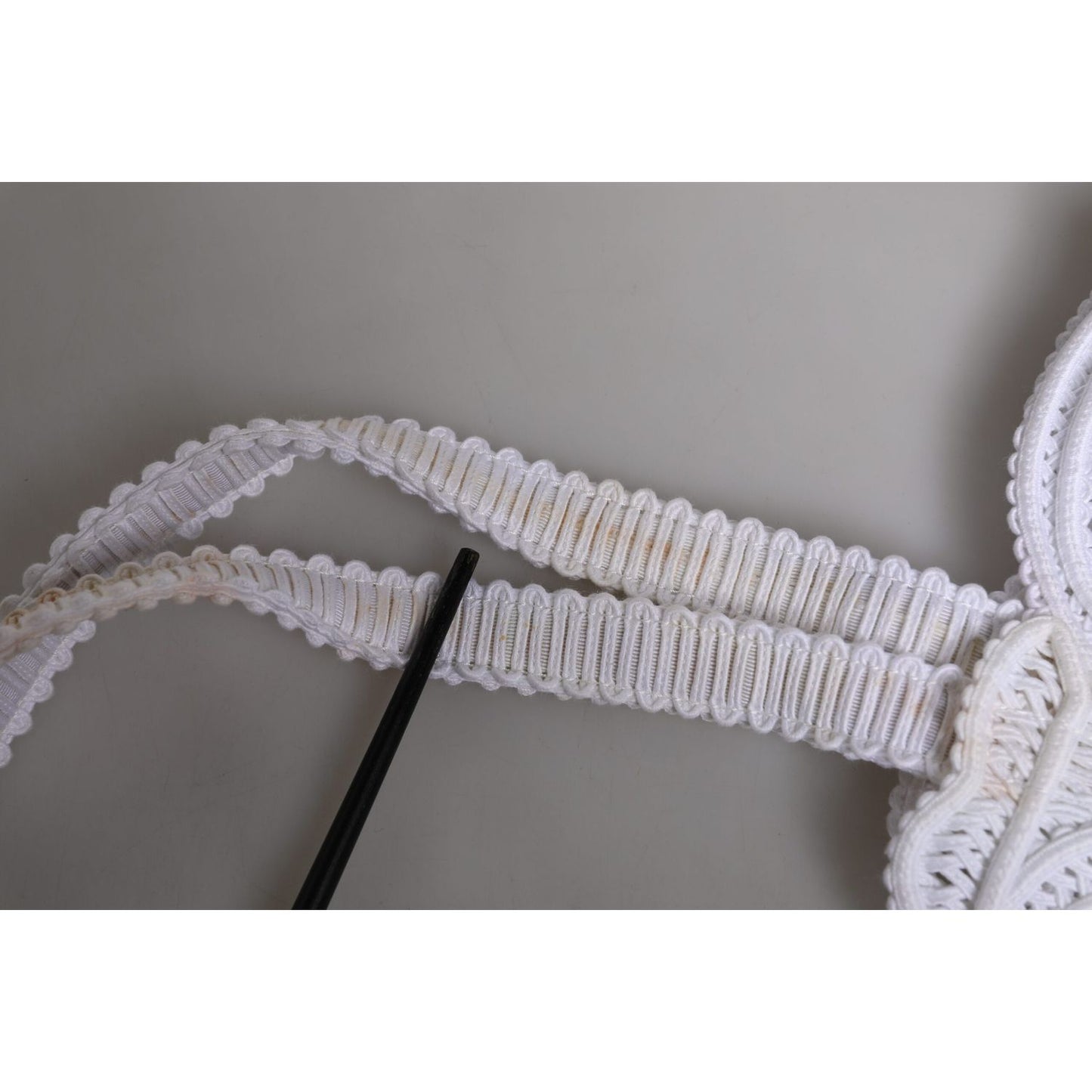 Dolce & Gabbana White Cordonetto Lace Beatrice Tote Shopping Bag Dolce & Gabbana