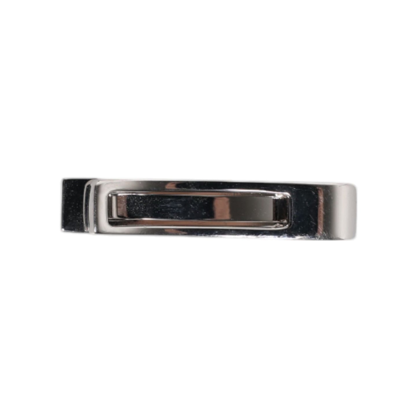Dolce & Gabbana Silver Tone Brass Logo Branded Tie Clip Bar