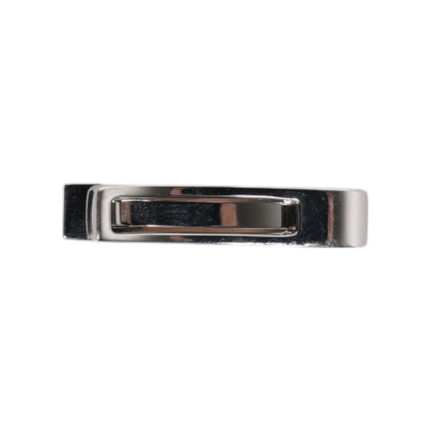 Dolce & Gabbana Silver Tone Brass Logo Branded Tie Clip Bar