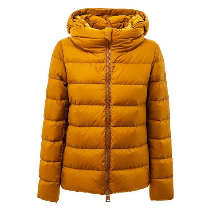Herno Yellow Polyamide Coat Herno