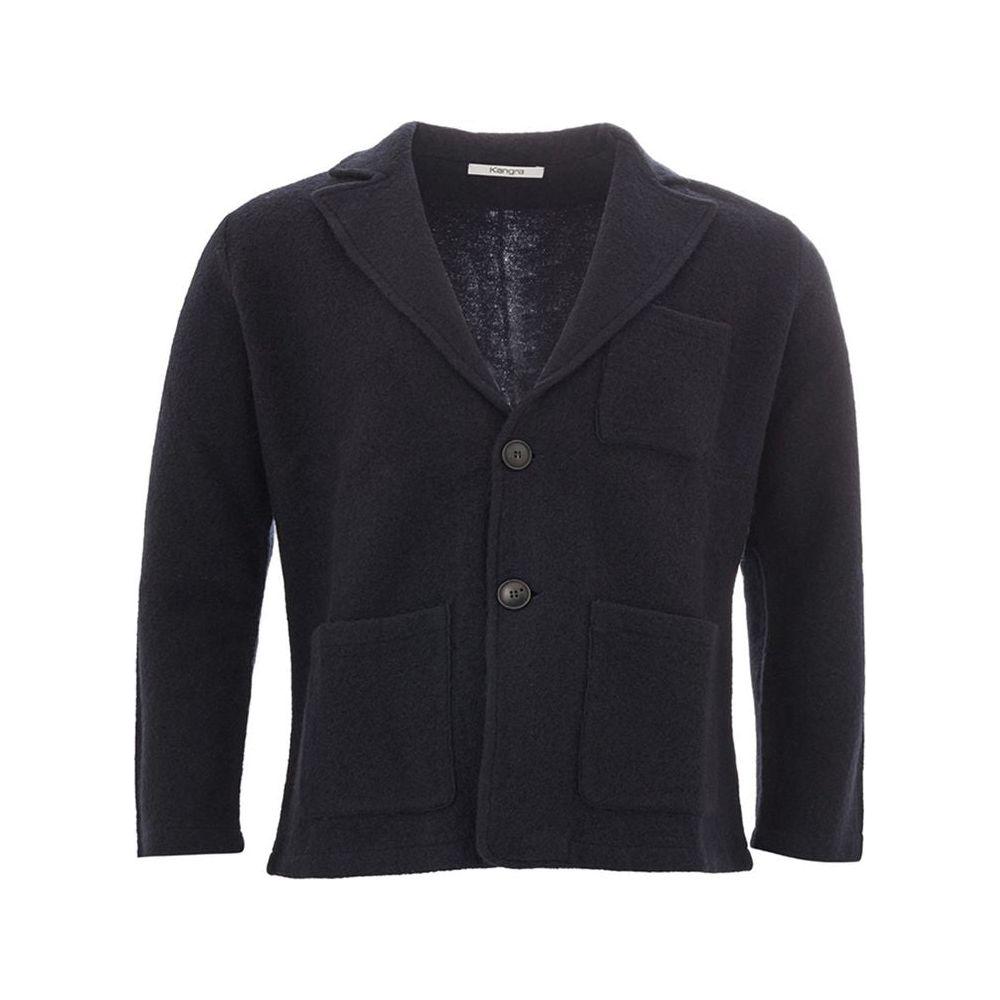 KANGRA Blue Wool Blazer KANGRA