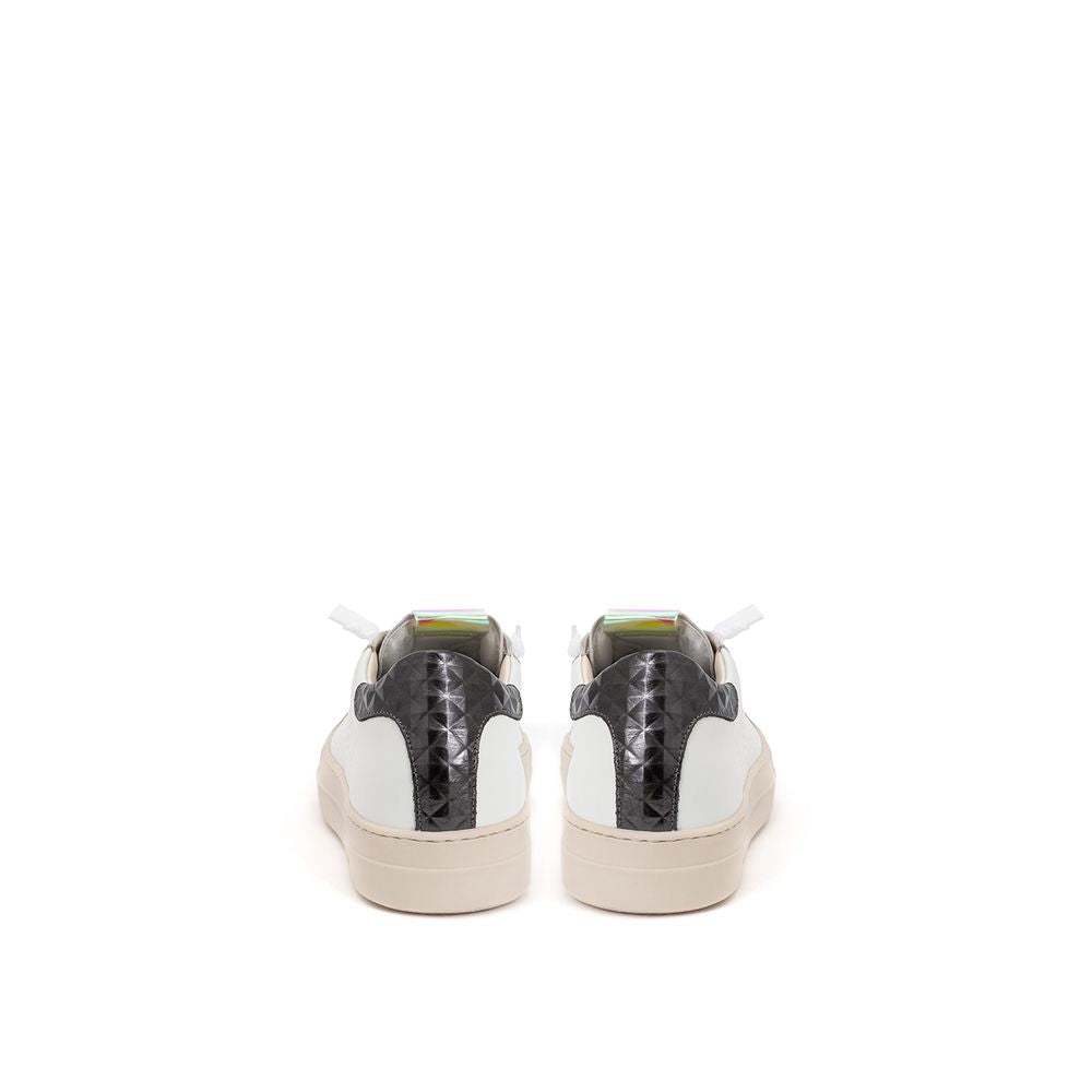 P448 White Leather Athletic Sneakers P448