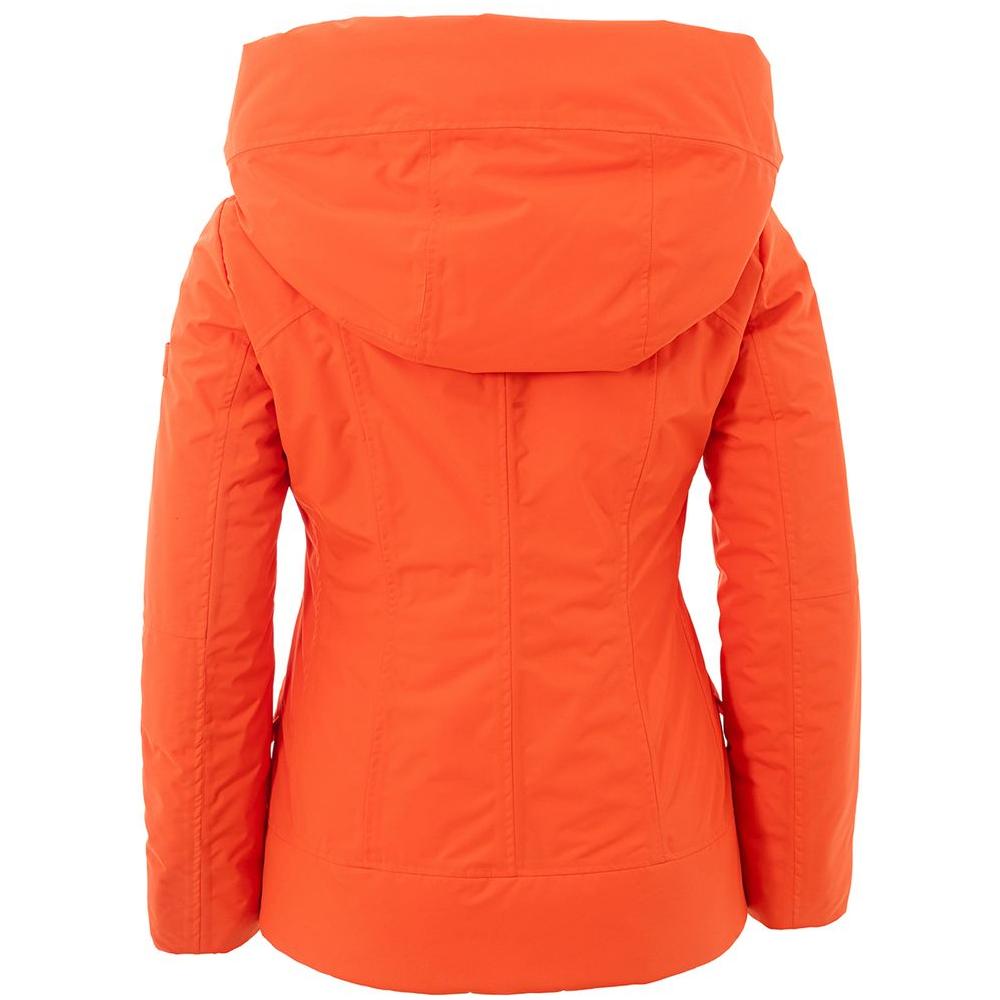 Peuterey Orange Polyester Full-Length Jacket Peuterey