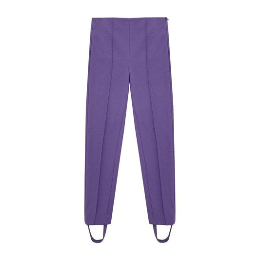 Lardini Purple Viscose Athletic Pants Lardini
