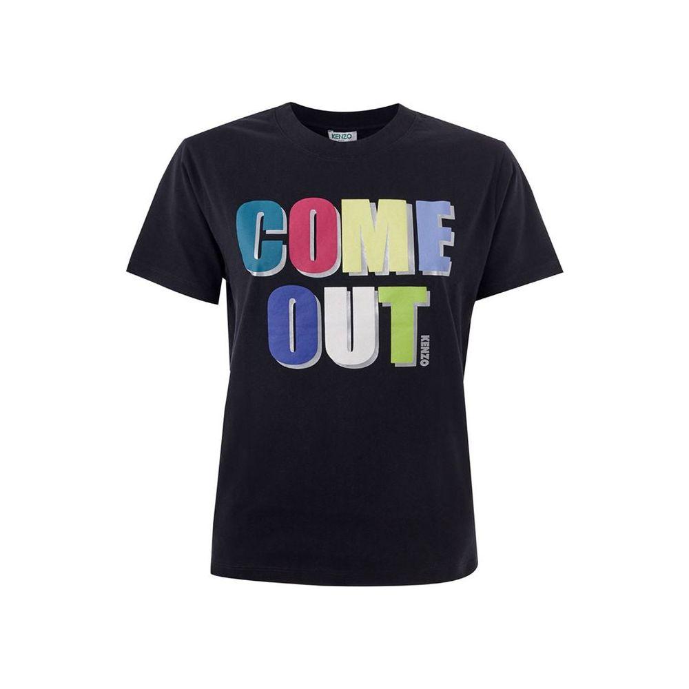 优雅的永恒黑色棉质 T 恤