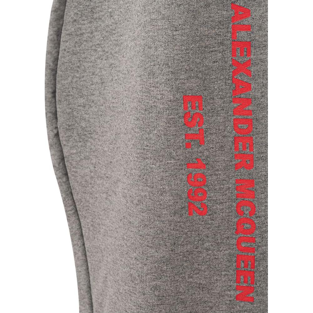 Alexander McQueen Gray Cotton Athletic Pants