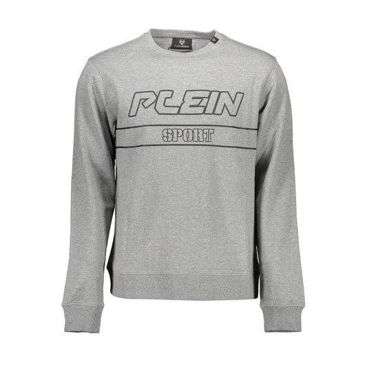 Plein Sport Grigio Cotton Men Sweatshirt