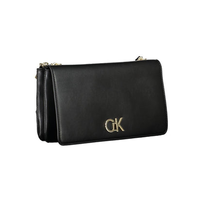 Calvin Klein Black Polyester Women Shoulder Bag