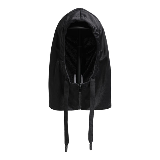 Dolce & Gabbana Black Polyester Whole Head Wrap Hat