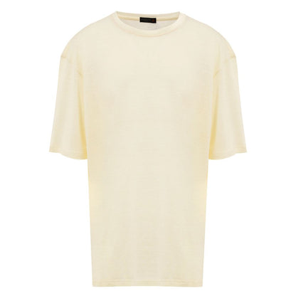 Corneliani Yellow Linen T-Shirt Corneliani