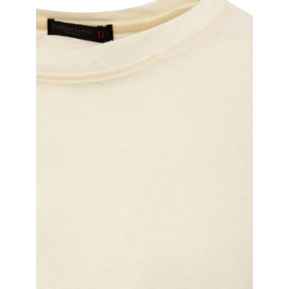 Corneliani Yellow Linen T-Shirt Corneliani