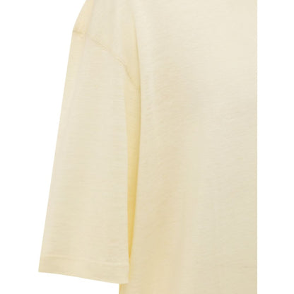 Corneliani Yellow Linen T-Shirt Corneliani