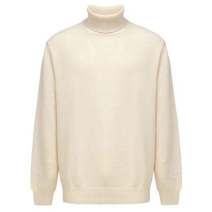 Cruciani White Cashmere Turtleneck Cruciani