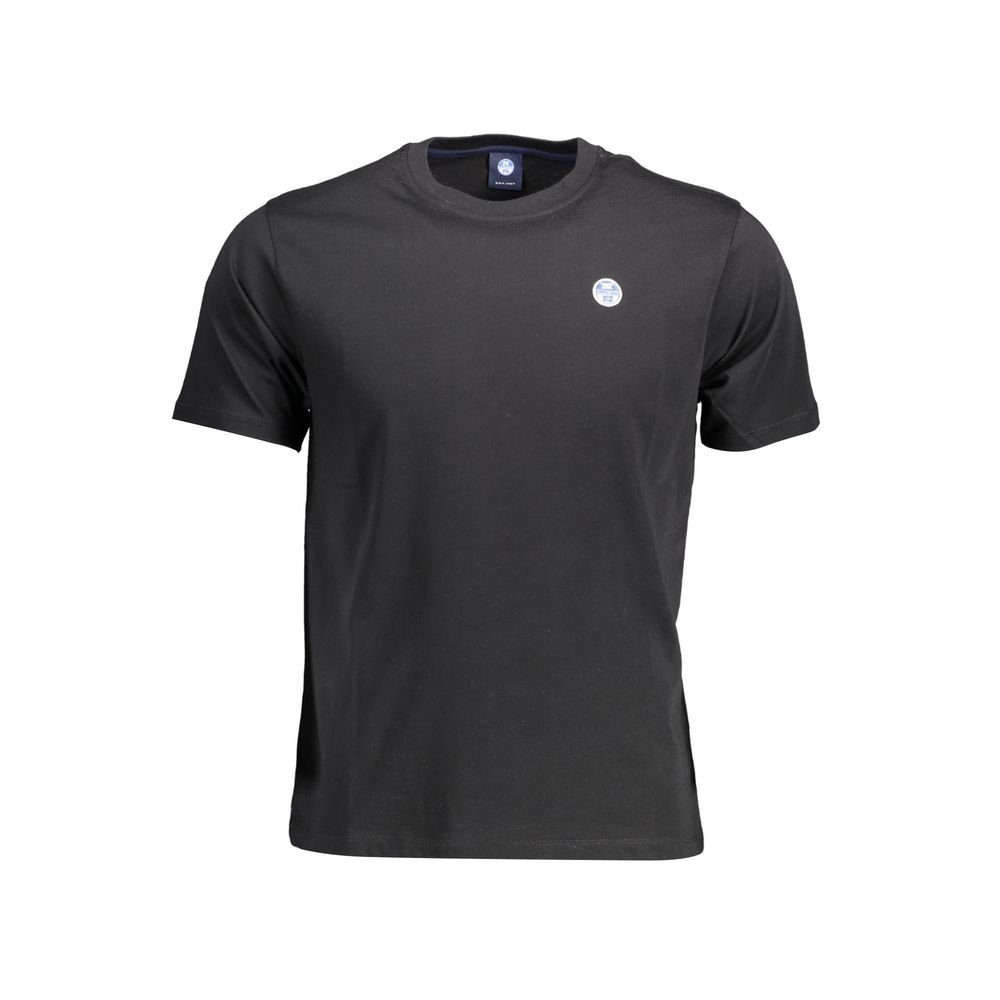 North Sails Black Cotton Men's T-Shirt