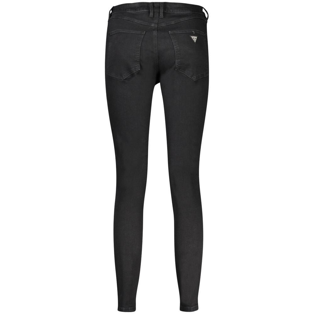 Guess Jeans Black Cotton Skinny Jeans Guess Jeans