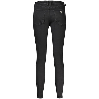 Guess Jeans Black Cotton Skinny Jeans Guess Jeans