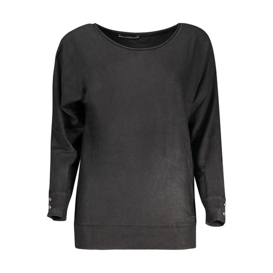 Guess Jeans Black Viscose Sweatshirt