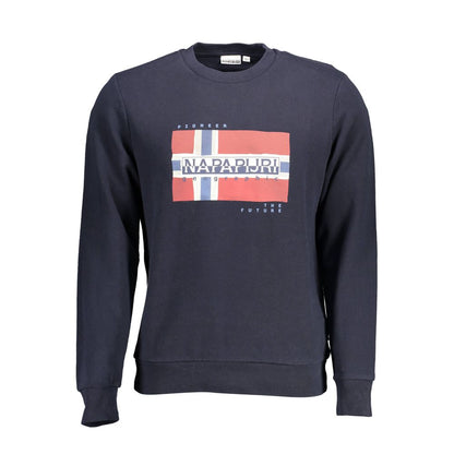 Napapijri Blue Cotton Men's Sweatshirt