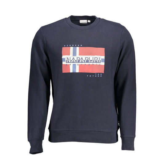 Napapijri Blue Cotton Men's Sweatshirt Napapijri