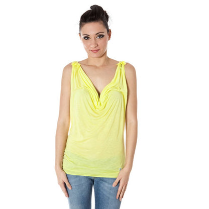 Zuelements Yellow Viscosa Women T-Shirt Zuelements