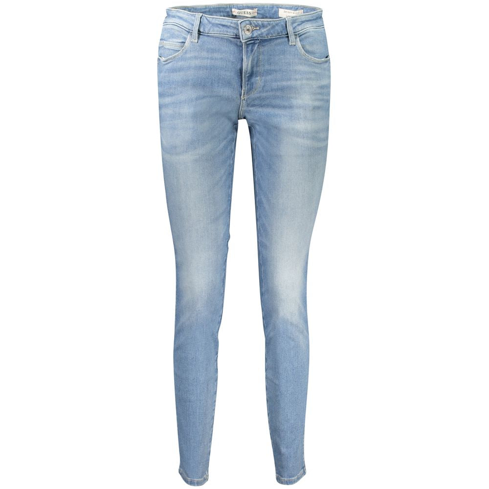Guess Jeans Blue Cotton Skinny Jeans Guess Jeans