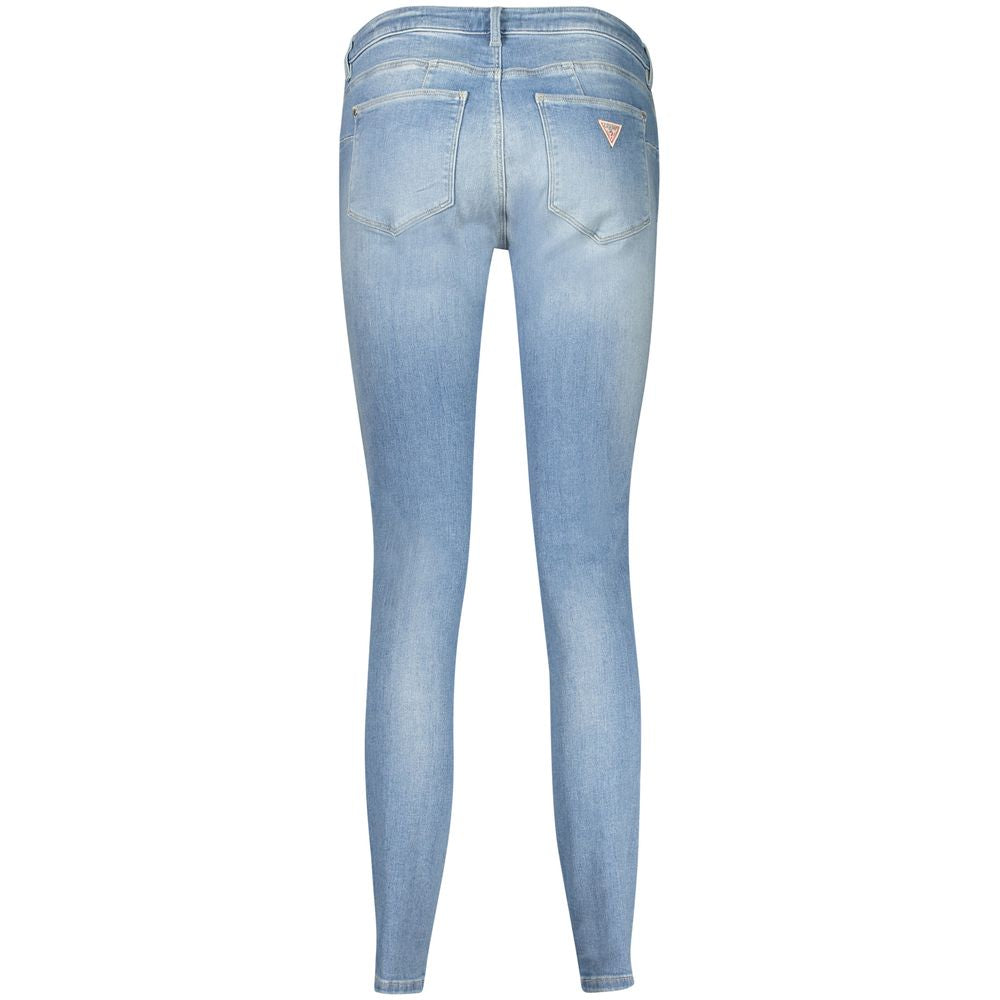Guess Jeans Blue Cotton Skinny Jeans Guess Jeans