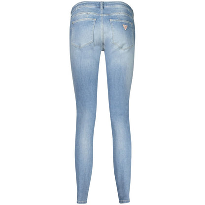 Guess Jeans Blue Cotton Skinny Jeans Guess Jeans