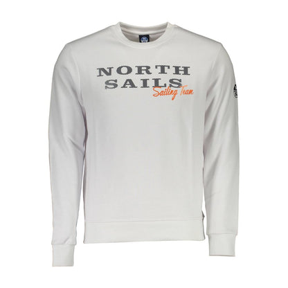 North Sails White Cotton Men Sweatshirt