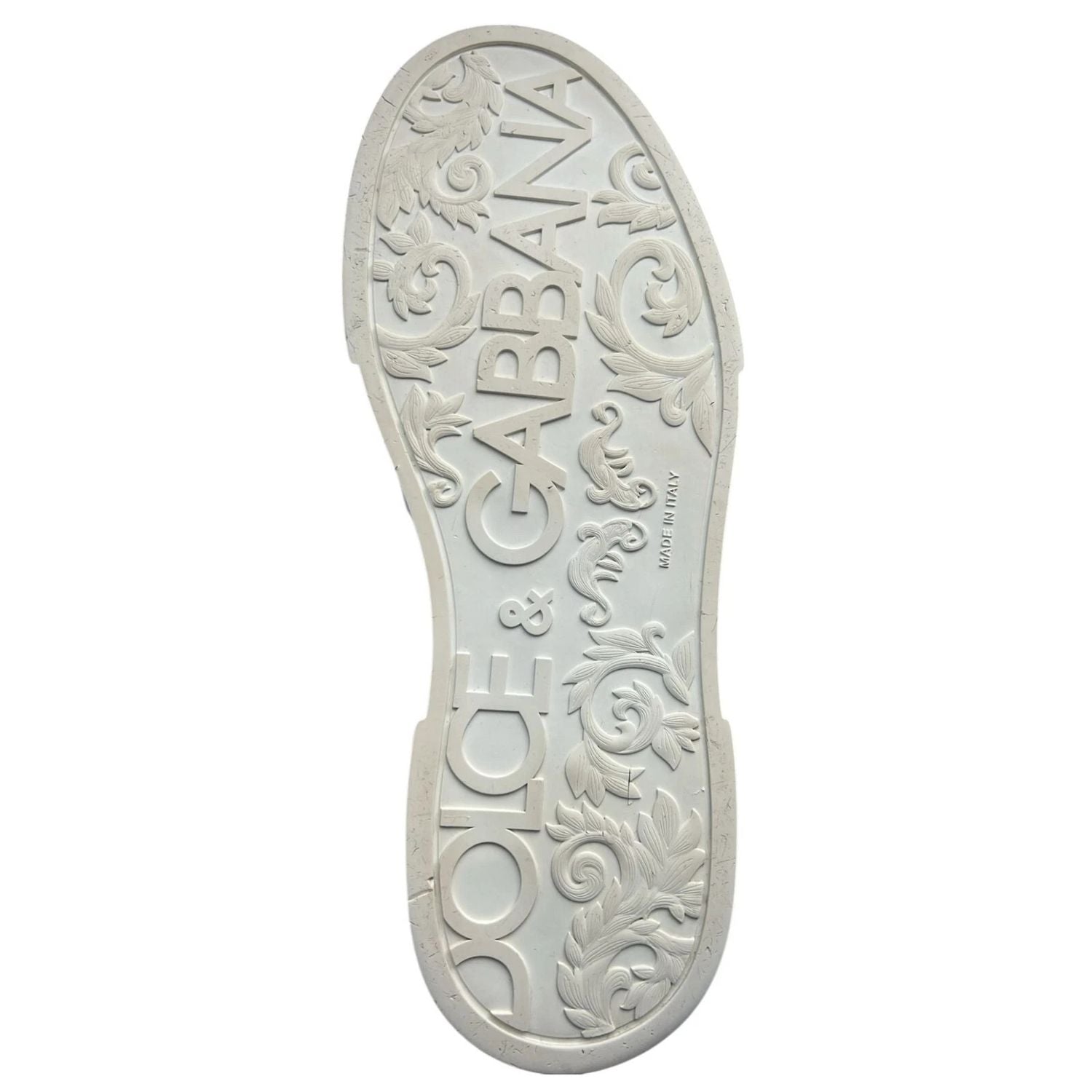 Dolce & Gabbana White Leather DG Logo Low Top Sneaker Shoes