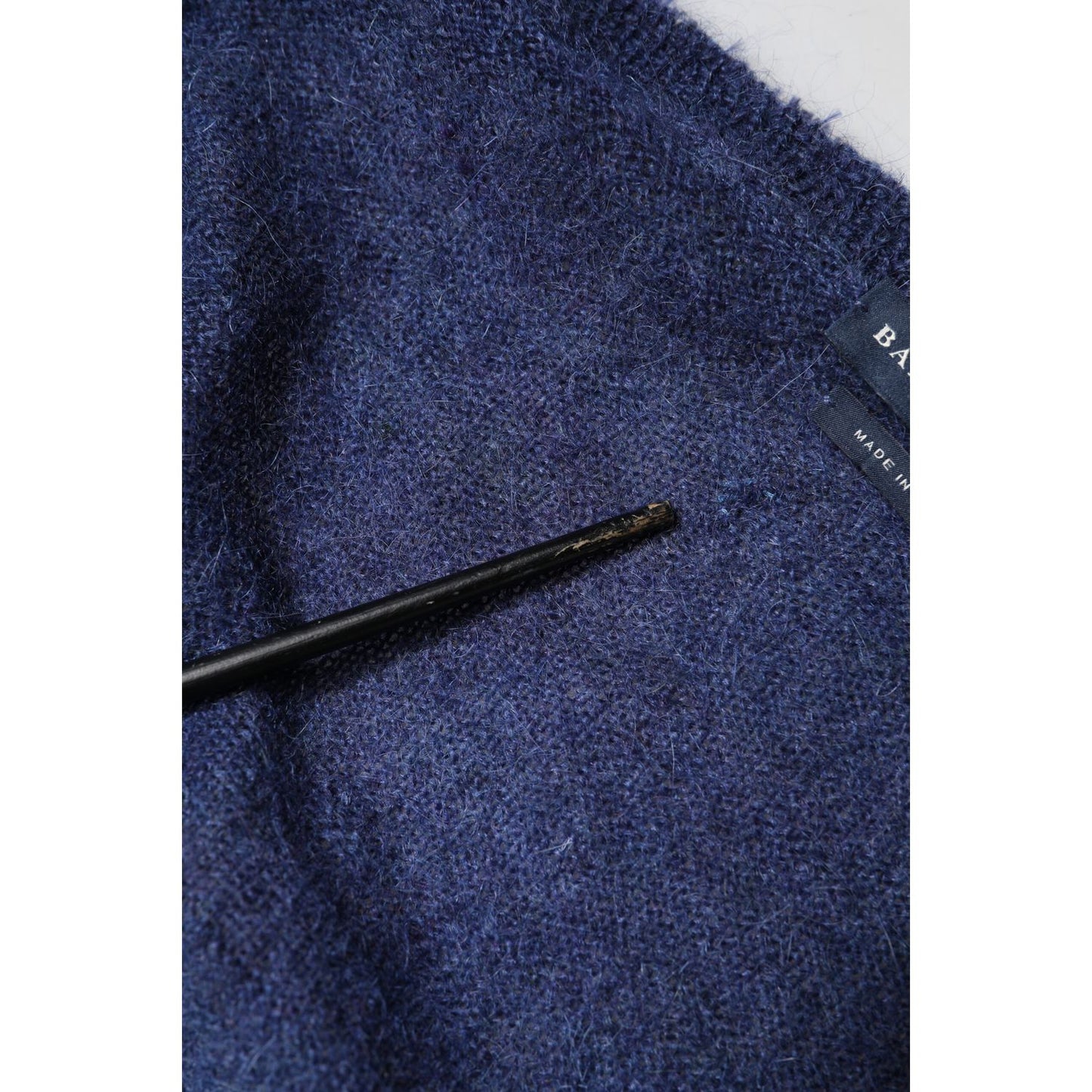 Ballantyne Dark Blue Long Sleeves Overcoat Cardigan Sweater Ballantyne