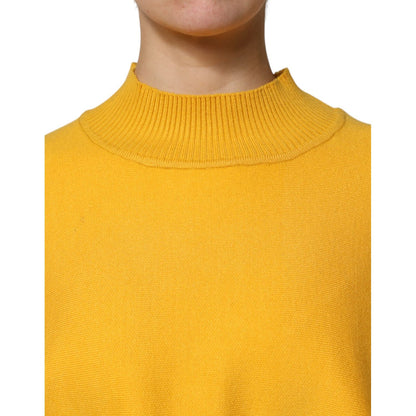 SIGNS Yellow Stripe Long Sleeve Overcoat Pullover Sweater SIGNS