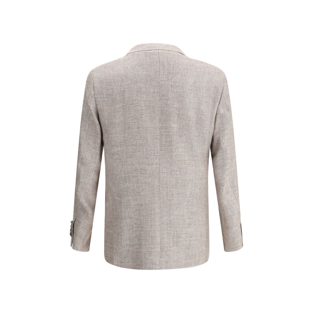 Brunello Cucinelli Light Brown Linen Blazer