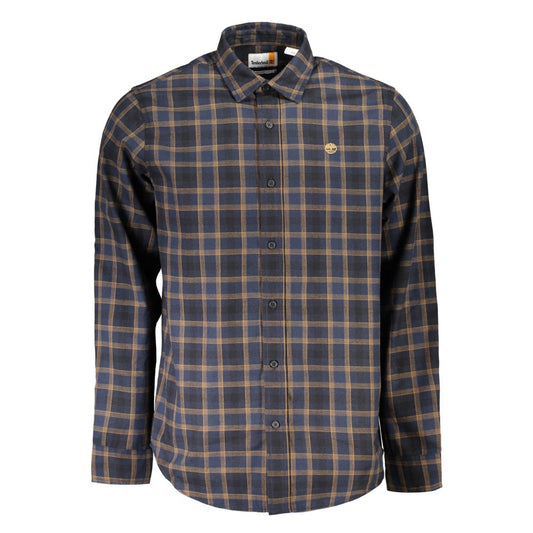 Timberland Blue Cotton Pattern Shirt Timberland