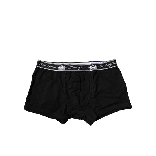 Dolce & Gabbana Black Cotton Stretch Regular Boxer Underwear 1728,67345645728,Black,Boxers - Underwear - Clothing,Clothing,Dolce & Gabbana,IT3 | XS,Material: 90% Cotton 10% Elastane,Men,Men - Clothing,New with tags,Underwear - Clothing,Underwear - Men - C