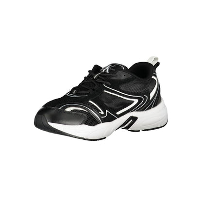 Calvin Klein Black Polyurethane Men's Sneaker