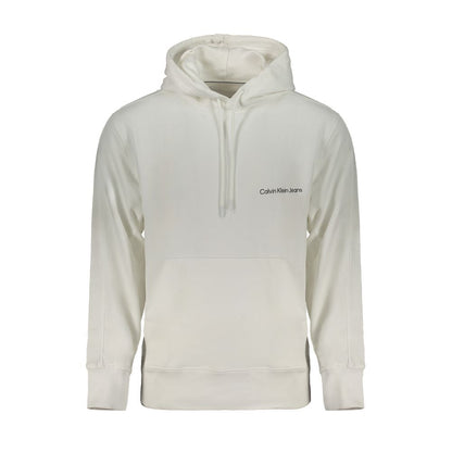 Calvin Klein White Cotton Men's Hooded Sweatshirt