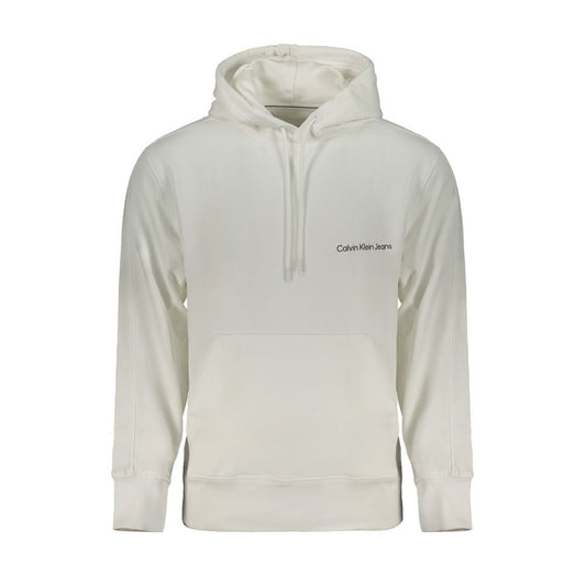 Calvin Klein White Cotton Men's Hooded Sweatshirt
