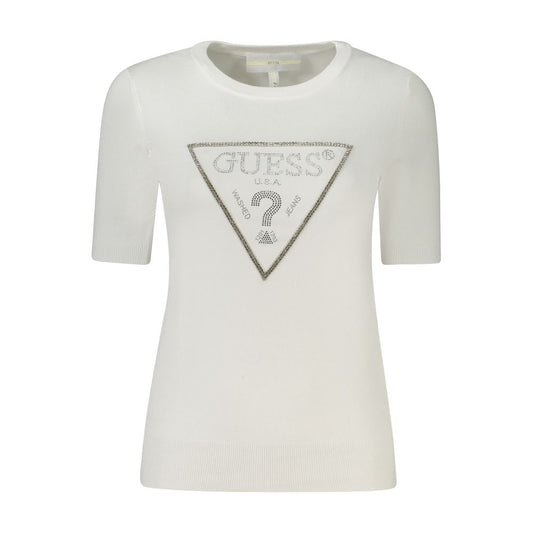 Guess Jeans Bianco Viscosa Women Sweater