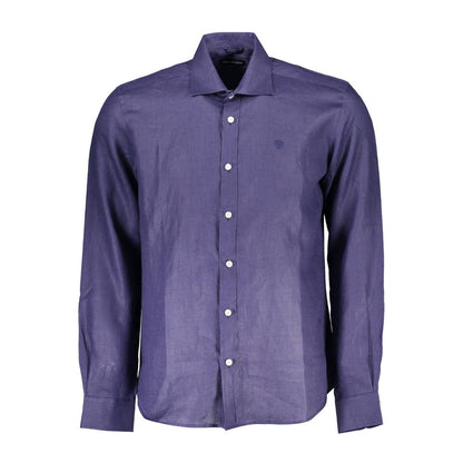 North Sails Blu Linen Men Shirt 1728,67403481248,Blue,Clothing,Dress Shirts - Shirts - Clothing,L,M,Men,New with tags,North Sails,Shirts - Clothing